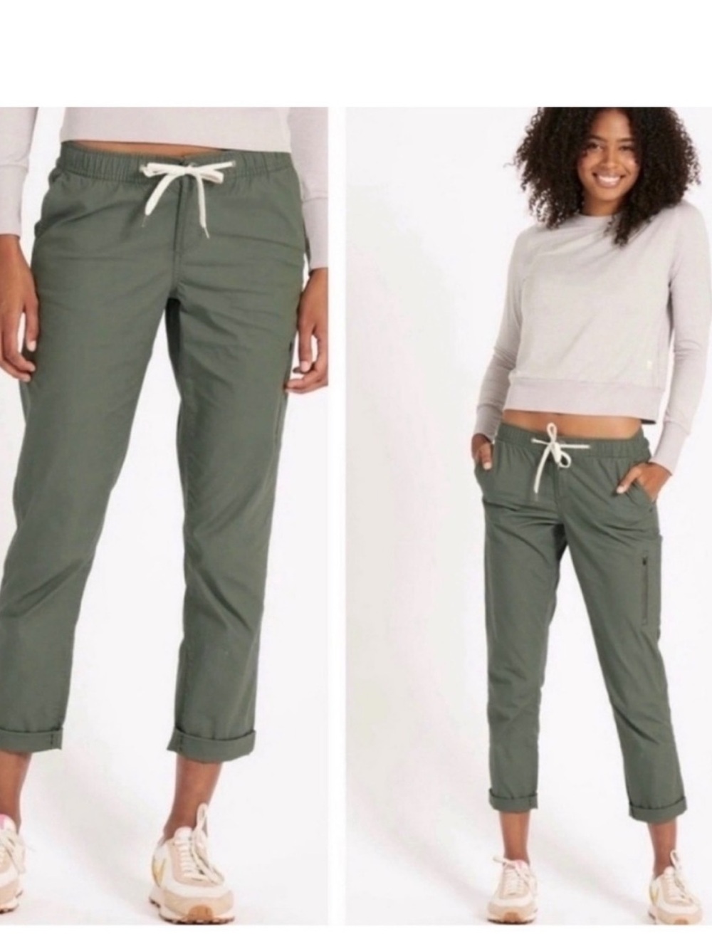 Vuori Ripstop Pants olive green Size XS Tapered Leg